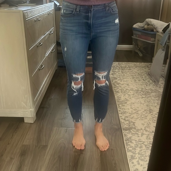 Eunina Clara High Rise Skinny Crop Jean-Size 5 - Picture 5 of 6